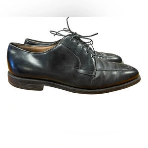 Johnston & Murphy Black Leather Lace Up Oxfords Shoes Size 11